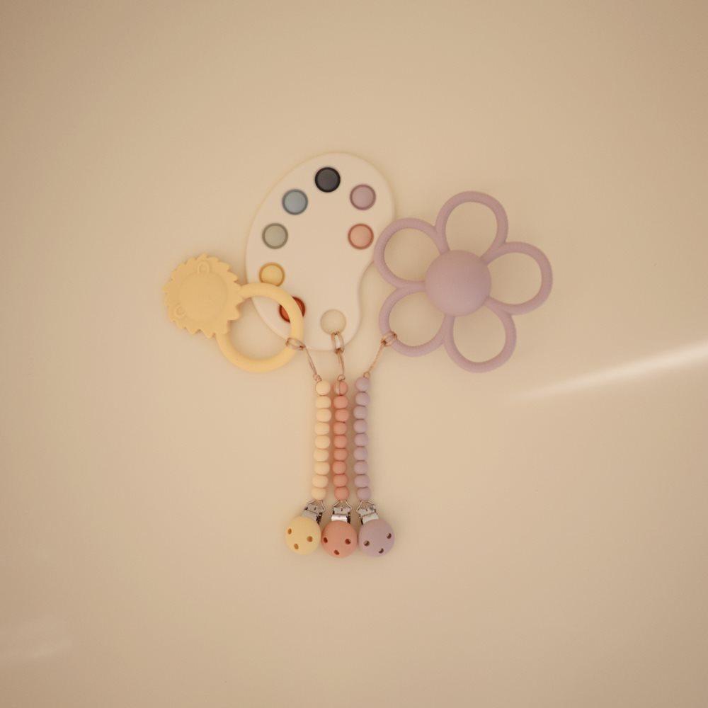 Κλιπ Σιλικόνης για Πιπίπλες Hera Pale Yellow - Mushie