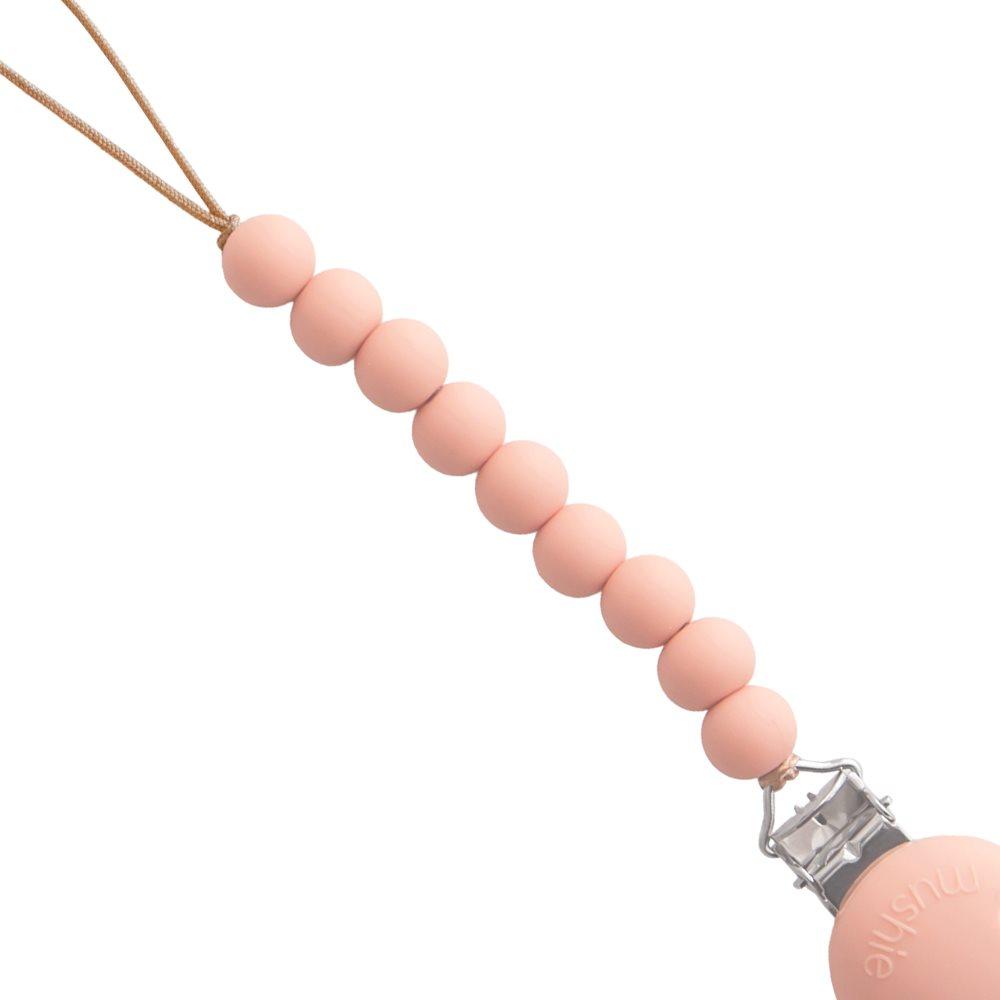 Κλιπ Σιλικόνης για Πιπίπλες Hera Powder Pink - Mushie