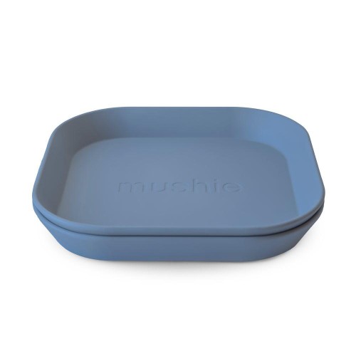Σετ 2 Τετράγωνα Πιάτα PP Twilight Blue  - Mushie