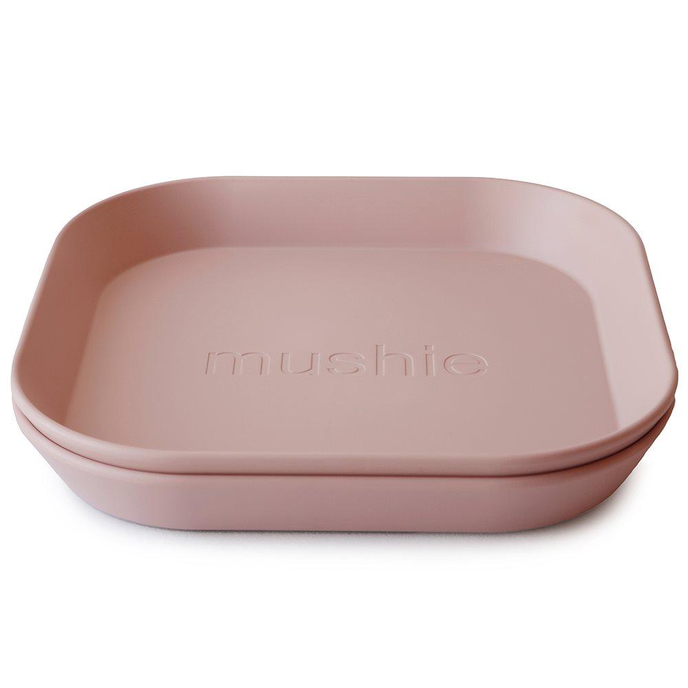 Σετ 2 Τετράγωνα Πιάτα PP Blush - Mushie