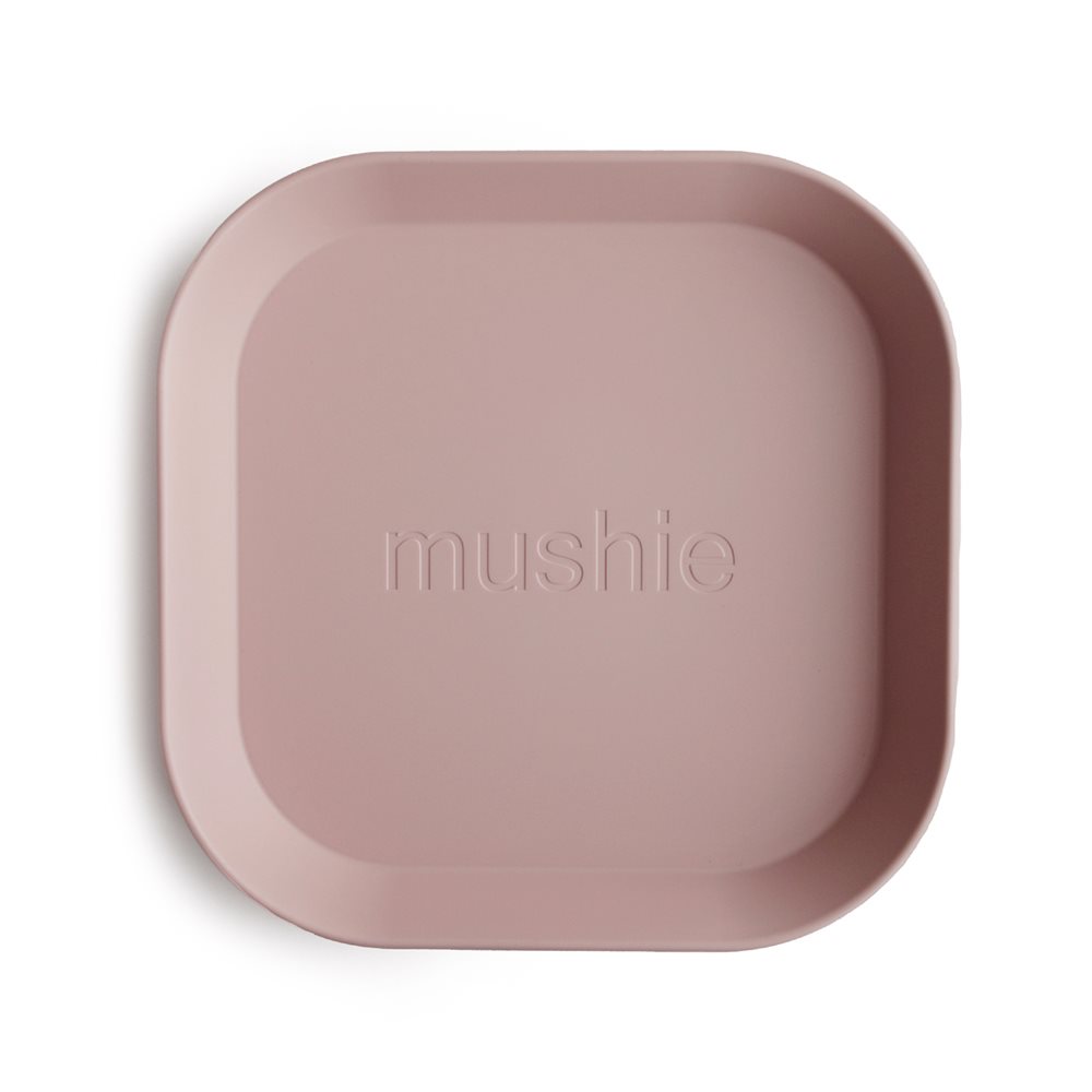 Σετ 2 Τετράγωνα Πιάτα PP Blush - Mushie