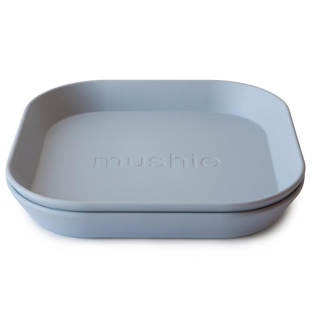 Σετ 2 Τετράγωνα Πιάτα PP Cloud - Mushie