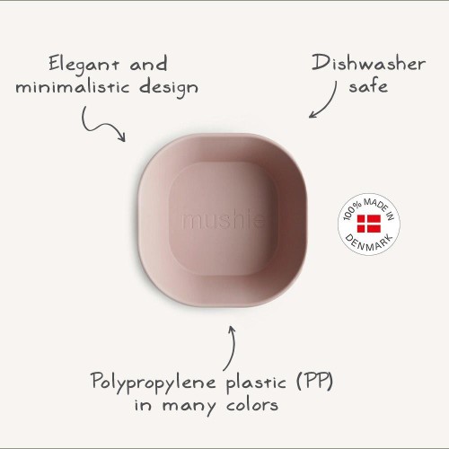Σετ 2 Τετράγωνα Μπωλ PP Blush - Mushie