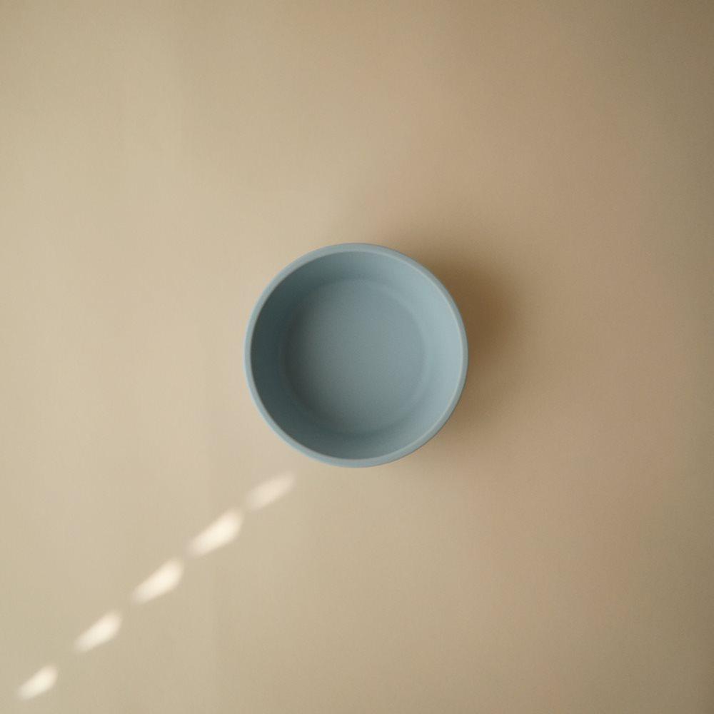 Μπωλ Σιλικόνης με Αντιολισθητική Βάση Powder Blue - Mushie
