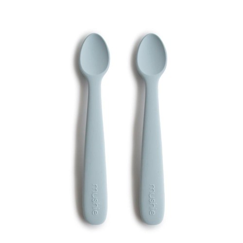 Σετ 2 Μακριά Κουταλάκια Σιλικόνης Powder Blue - Mushie