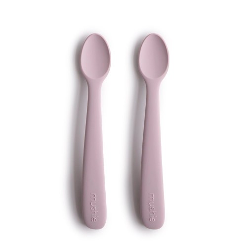 Σετ 2 Μακριά Κουταλάκια Σιλικόνης Soft Lilac - Mushie