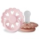 Σετ 2 Πιπίλες Σιλικόνης FRIGG Fairytale White Lilac/Pretty in Peach 6-18 Μηνών