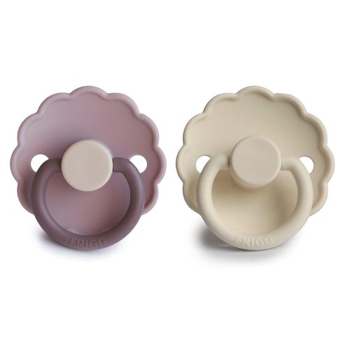 Σετ 2 Πιπίλες Σιλικόνης FRIGG Daisy - Lavender Haze/Cream 6-18 Μηνών