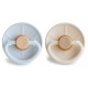 Σετ 2 Πιπίλες Latex FRIGG Little Viking Powder Blue/Cream 0-6 Μηνών