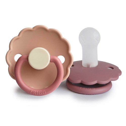 Σετ 2 Πιπίλες Σιλικόνης FRIGG Daisy Peony/Cedar 6-18 Μηνών