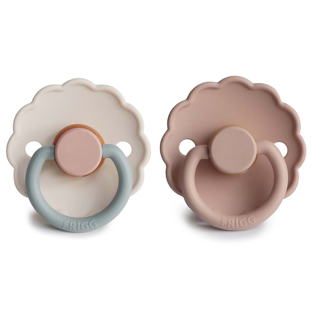 Σετ 2 Πιπίλες Latex FRIGG Daisy Blush/Cotton Candy 6-18 Μηνών