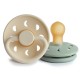 Σετ 2 Πιπίλες Latex FRIGG Moon Phase Cream/Sage 0-6 Μηνών