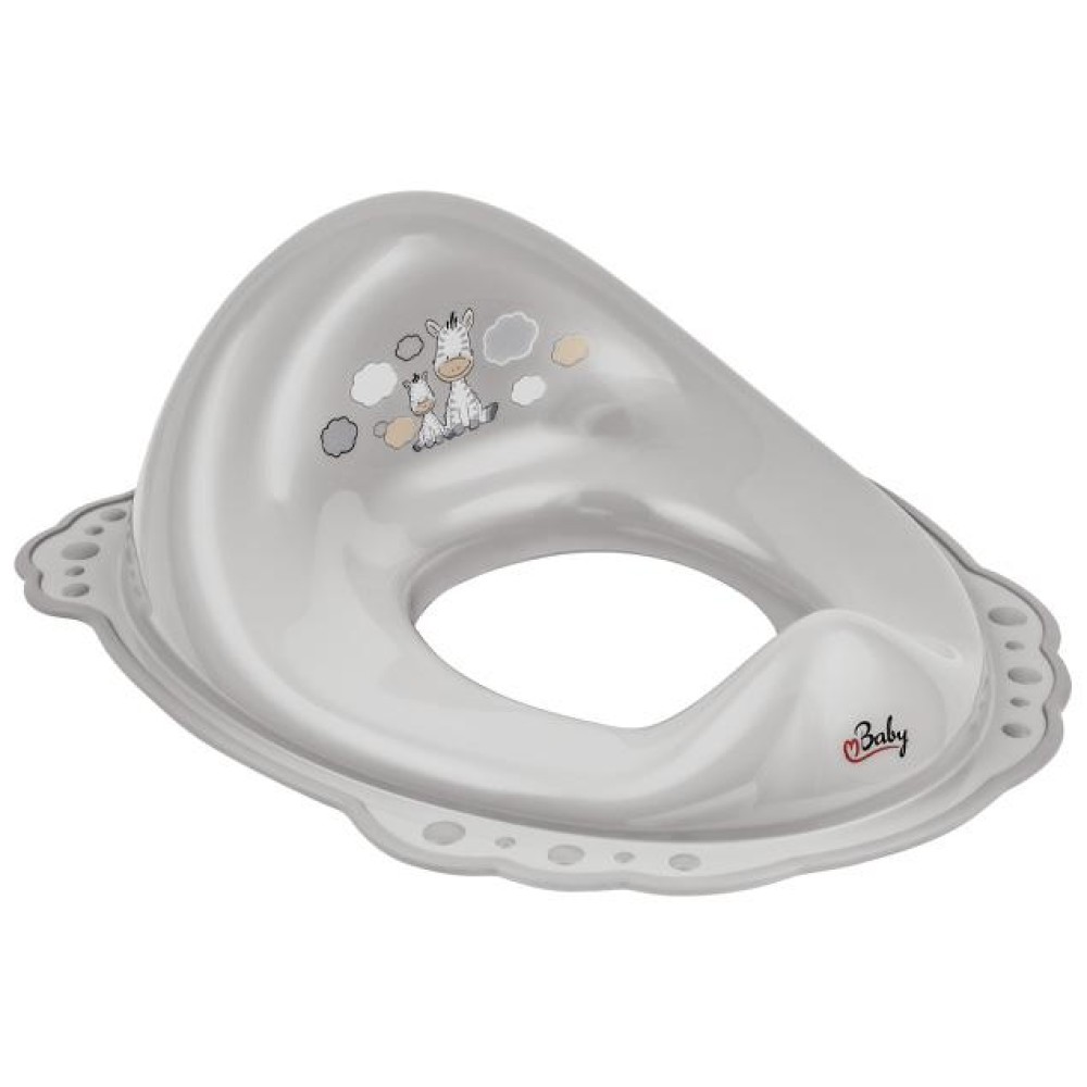 Κάθισμα Τουαλέτας Ζέμπρα Γκρι-Maltex