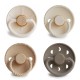 Σετ 4 Πιπίλες Latex FRIGG – Crystal Sparkle 0-6 Μηνών