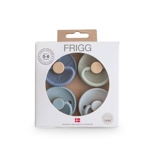 Σετ 4 Πιπίλες Latex FRIGG – Skyline Serenity 0-6 Μηνών