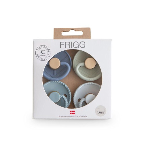 Σετ 4 Πιπίλες Latex FRIGG – Skyline Serenity 6-18 Μηνών