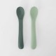 Σετ 2 Κουταλάκια Σιλικόνης - Green&Dark Green - Trois Kilos Sept