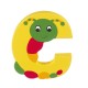 Ξύλινο Γράμμα C Alphabet Letters Orange Tree Toys