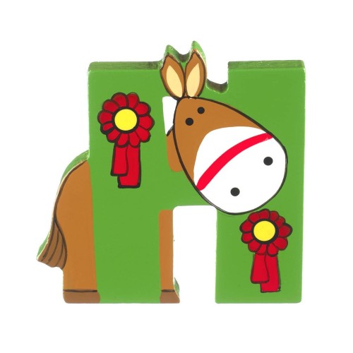 Ξύλινο Γράμμα H Alphabet Letters Orange Tree Toys