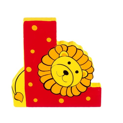 Ξύλινο Γράμμα L Alphabet Letters Orange Tree Toys