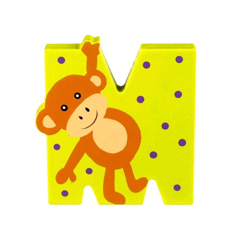 Ξύλινο Γράμμα M Alphabet Letters Orange Tree Toys