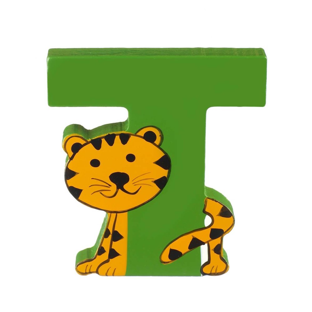 Ξύλινο Γράμμα T Alphabet Letters Orange Tree Toys