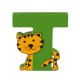 Ξύλινο Γράμμα T Alphabet Letters Orange Tree Toys