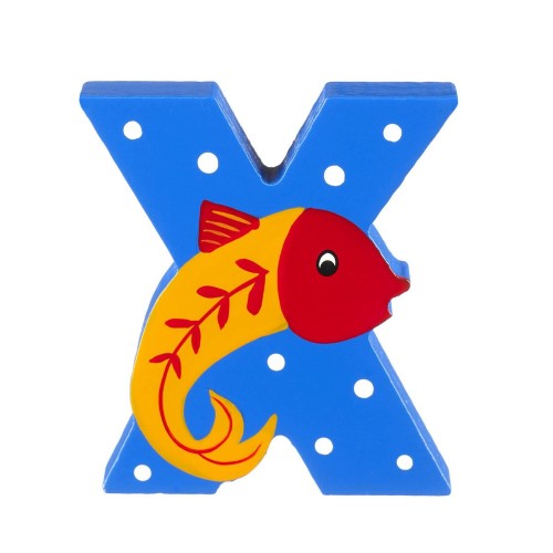 Ξύλινο Γράμμα X Alphabet Letters Orange Tree Toys