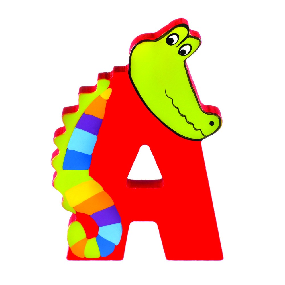 Ξύλινο Γράμμα A Alphabet Letters Orange Tree Toys