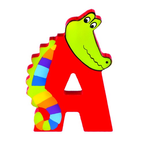 Ξύλινο Γράμμα A Alphabet Letters Orange Tree Toys