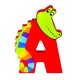 Ξύλινο Γράμμα A Alphabet Letters Orange Tree Toys