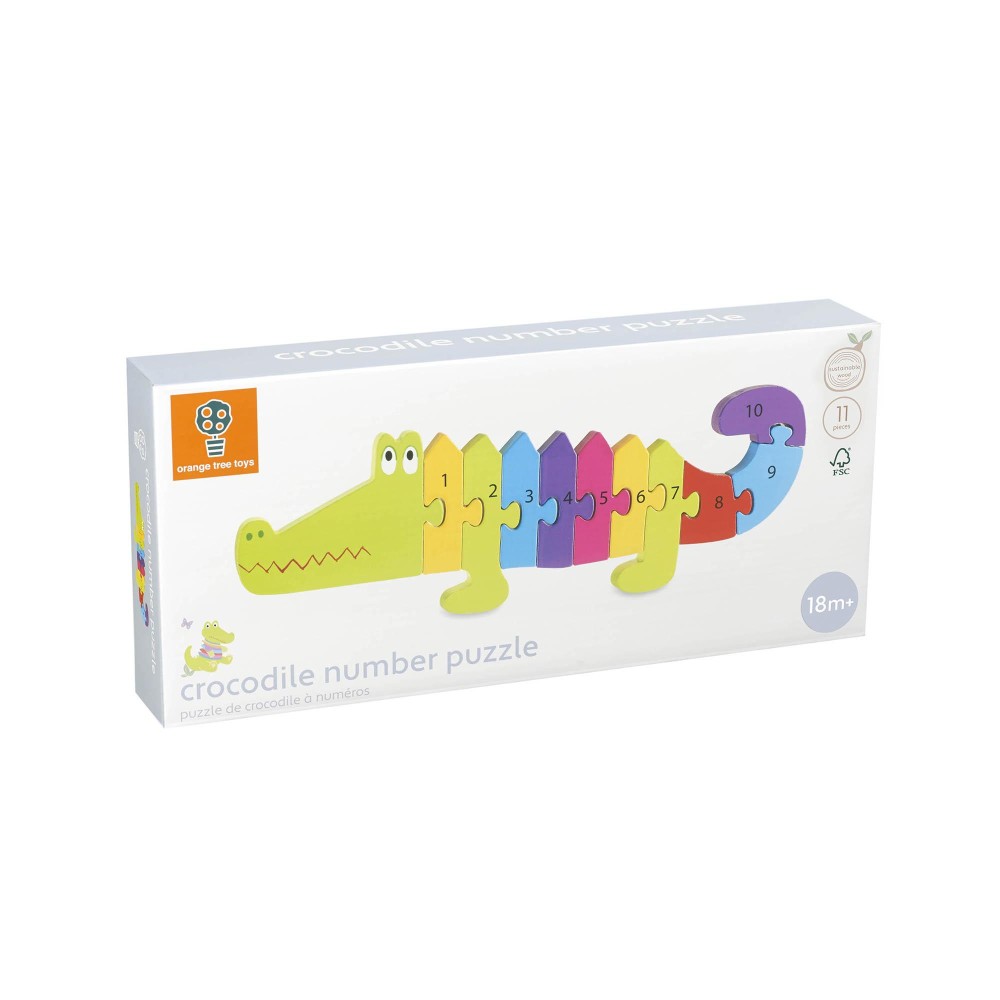 Παζλ Αριθμών Κροκόδειλος Animals Orange Tree Toys (FSC®)