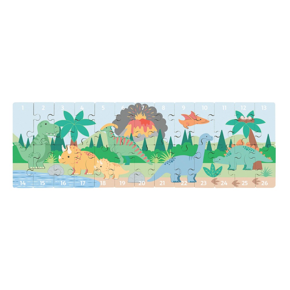 Παζλ Αριθμών Dinosaurs Orange Tree Toys (FSC®)