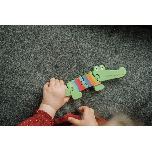 Μικρό Παζλ Κροκόδειλος Animals Orange Tree Toys (FSC®)