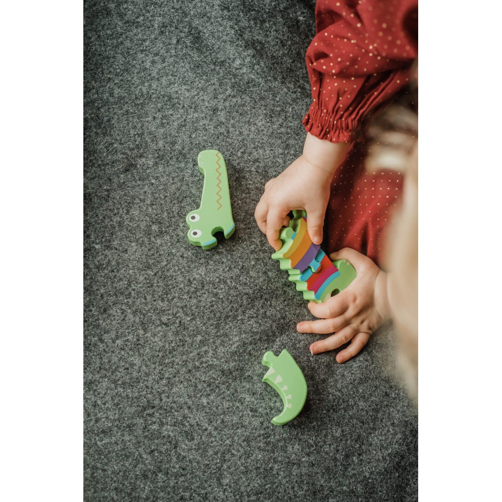 Μικρό Παζλ Κροκόδειλος Animals Orange Tree Toys (FSC®)