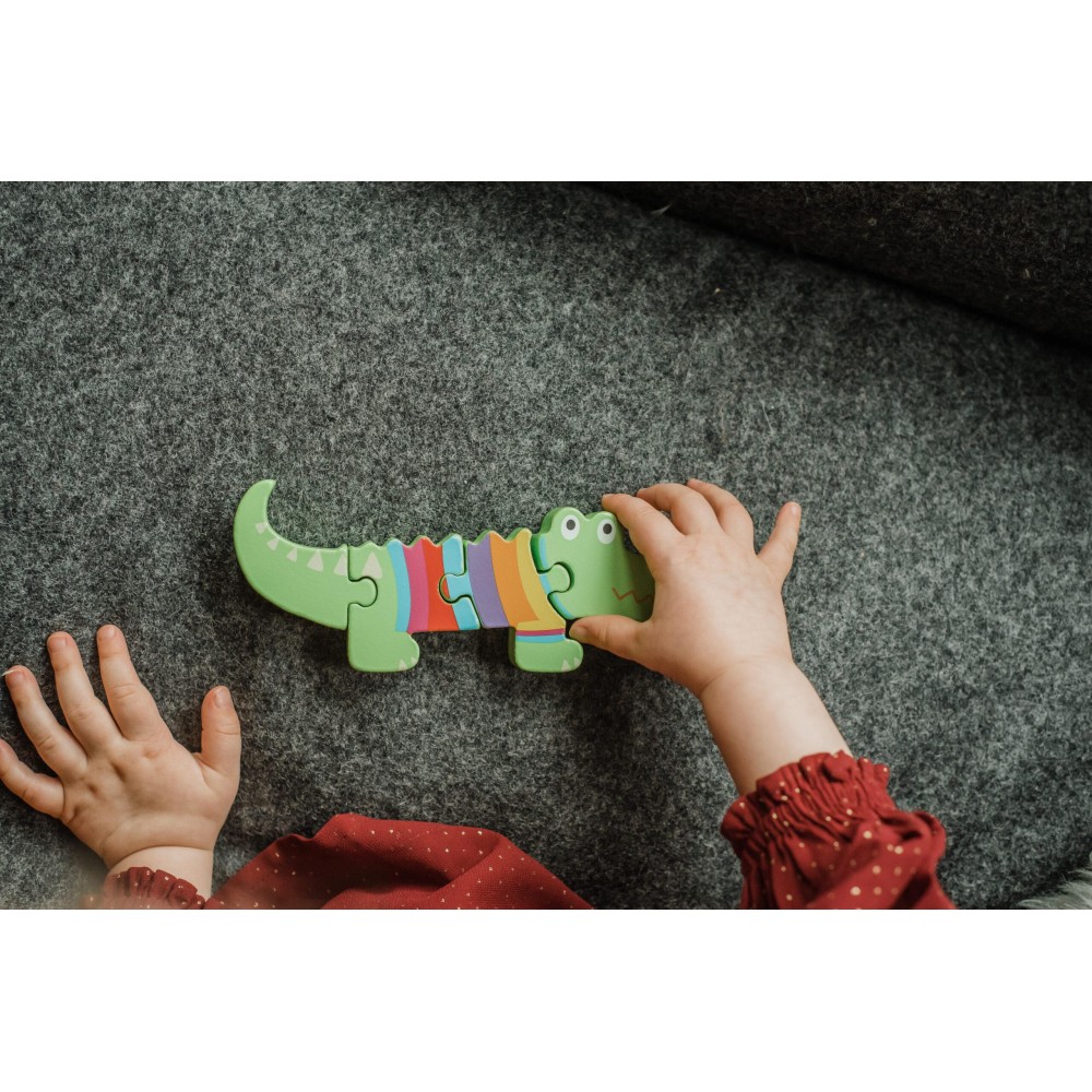 Μικρό Παζλ Κροκόδειλος Animals Orange Tree Toys (FSC®)