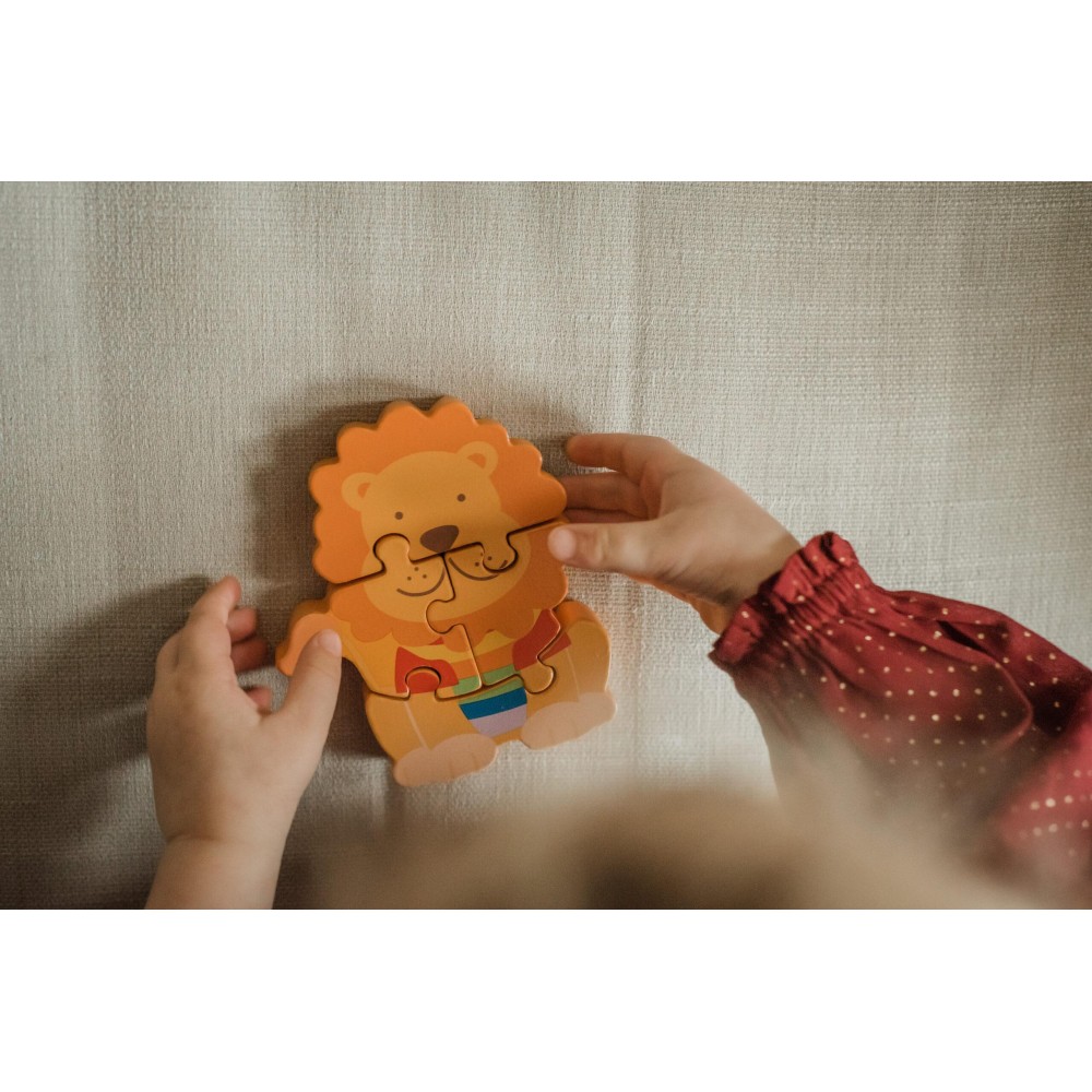 Μικρό Παζλ Λιοντάρι Jungle Animals Orange Tree Toys (FSC®)