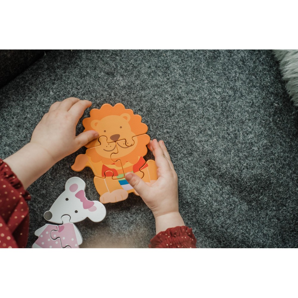 Μικρό Παζλ Λιοντάρι Jungle Animals Orange Tree Toys (FSC®)