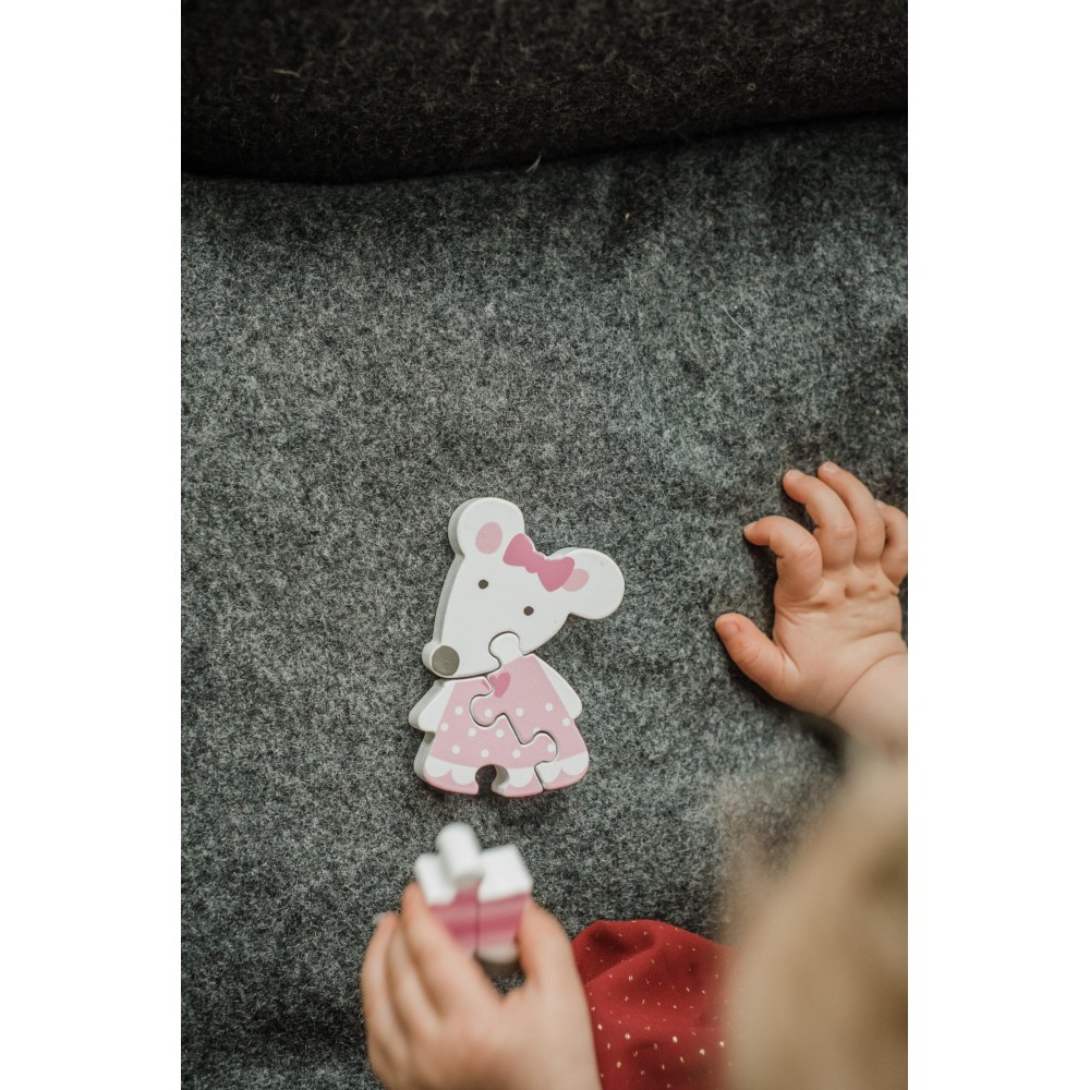 Μικρό Παζλ Ποντικάκι Animal Orange Tree Toys (FSC®)