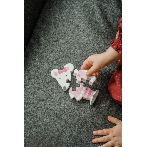 Μικρό Παζλ Ποντικάκι Animal Orange Tree Toys (FSC®)