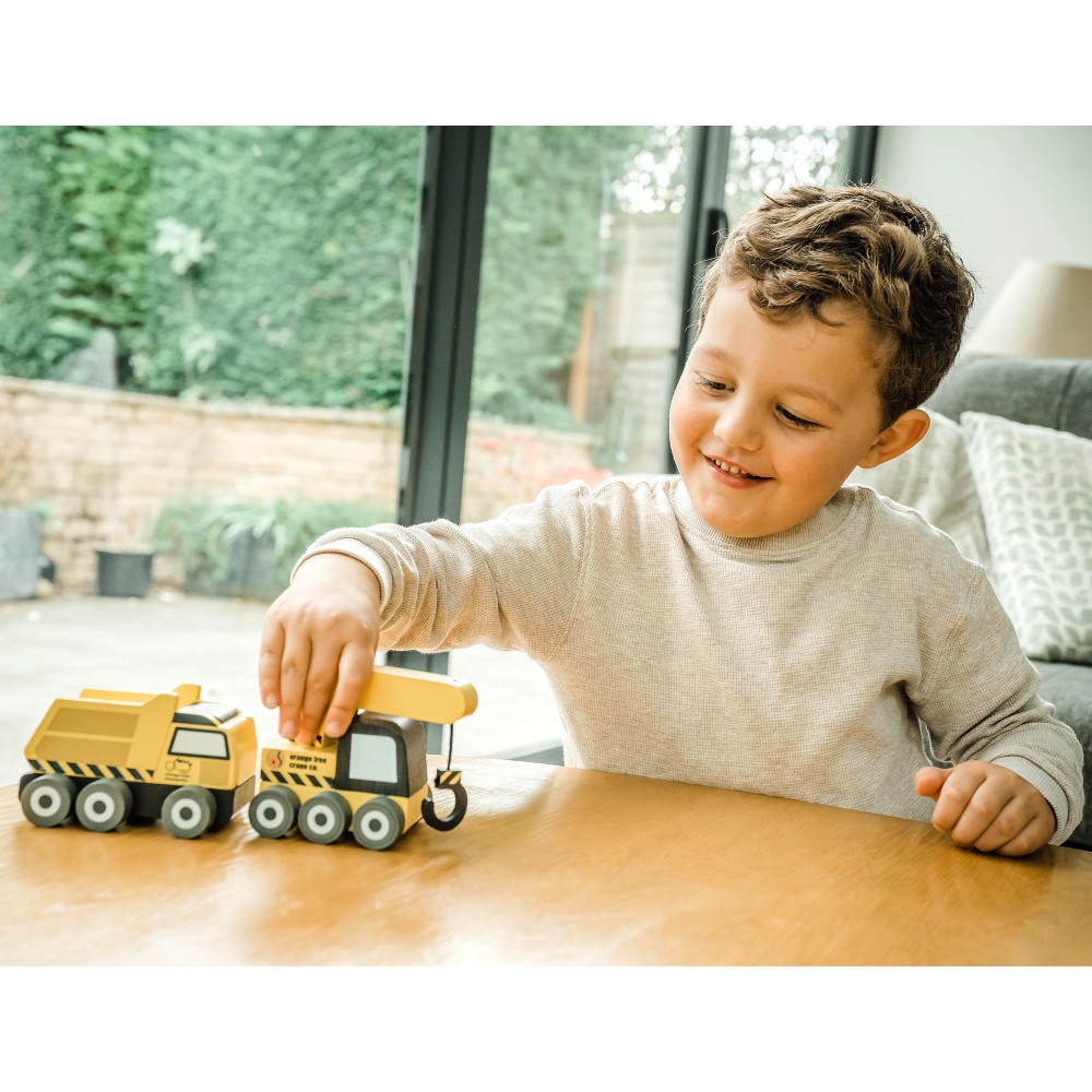 Σετ 2 Οχήματα Μαστορέματος Construction Orange Tree Toys (FSC®)