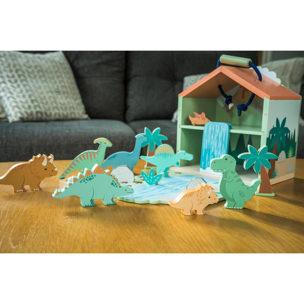 Ξύλινοι Δεινόσαυροι Play Set Orange Tree Toys (FSC®)