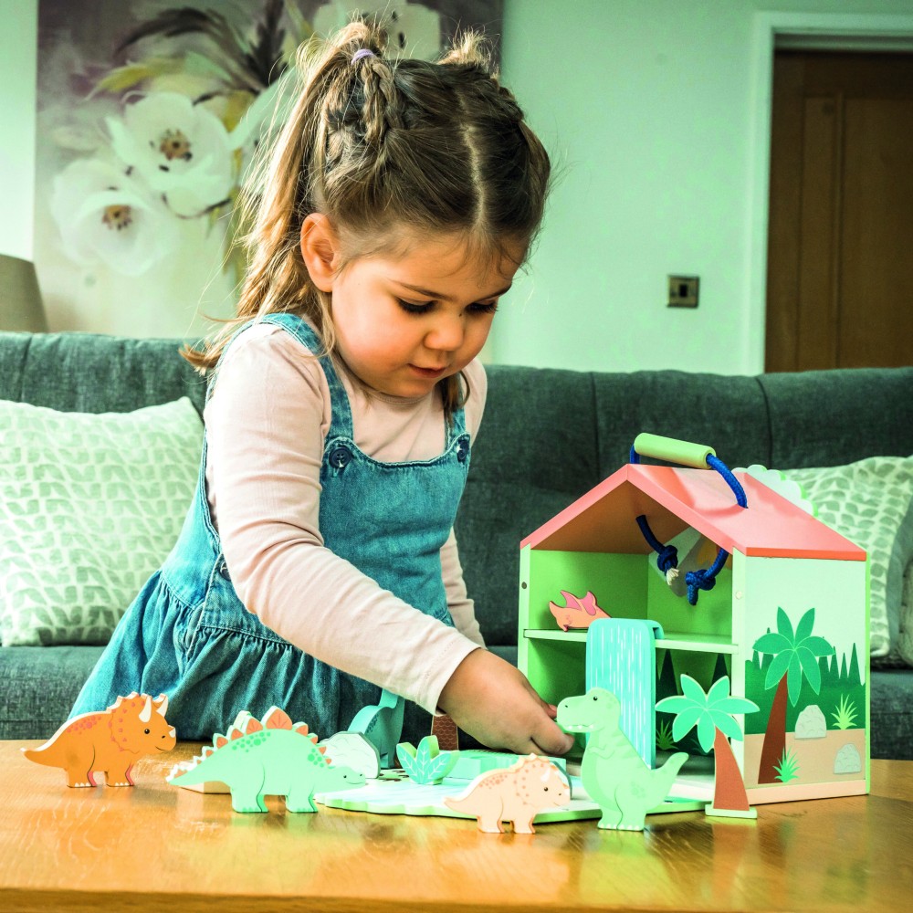 Ξύλινοι Δεινόσαυροι Play Set Orange Tree Toys (FSC®)