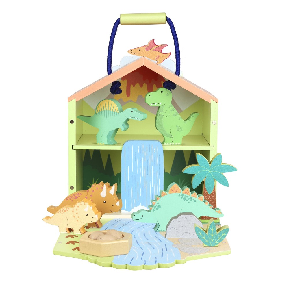 Ξύλινοι Δεινόσαυροι Play Set Orange Tree Toys (FSC®)