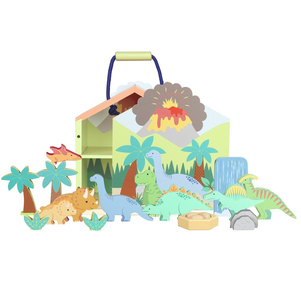 Ξύλινοι Δεινόσαυροι Play Set Orange Tree Toys (FSC®)