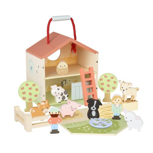 Ξύλινος Αχυρώνας Farmyard Play Set Orange Tree Toys (FSC®)