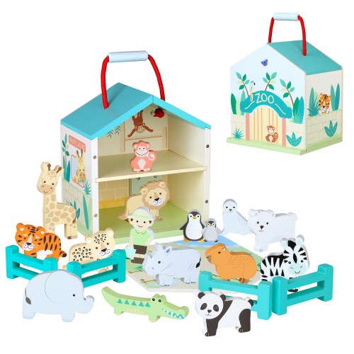 Ξύλινος Ζωολογικός Κήπος Play Set Orange Tree Toys (FSC®)