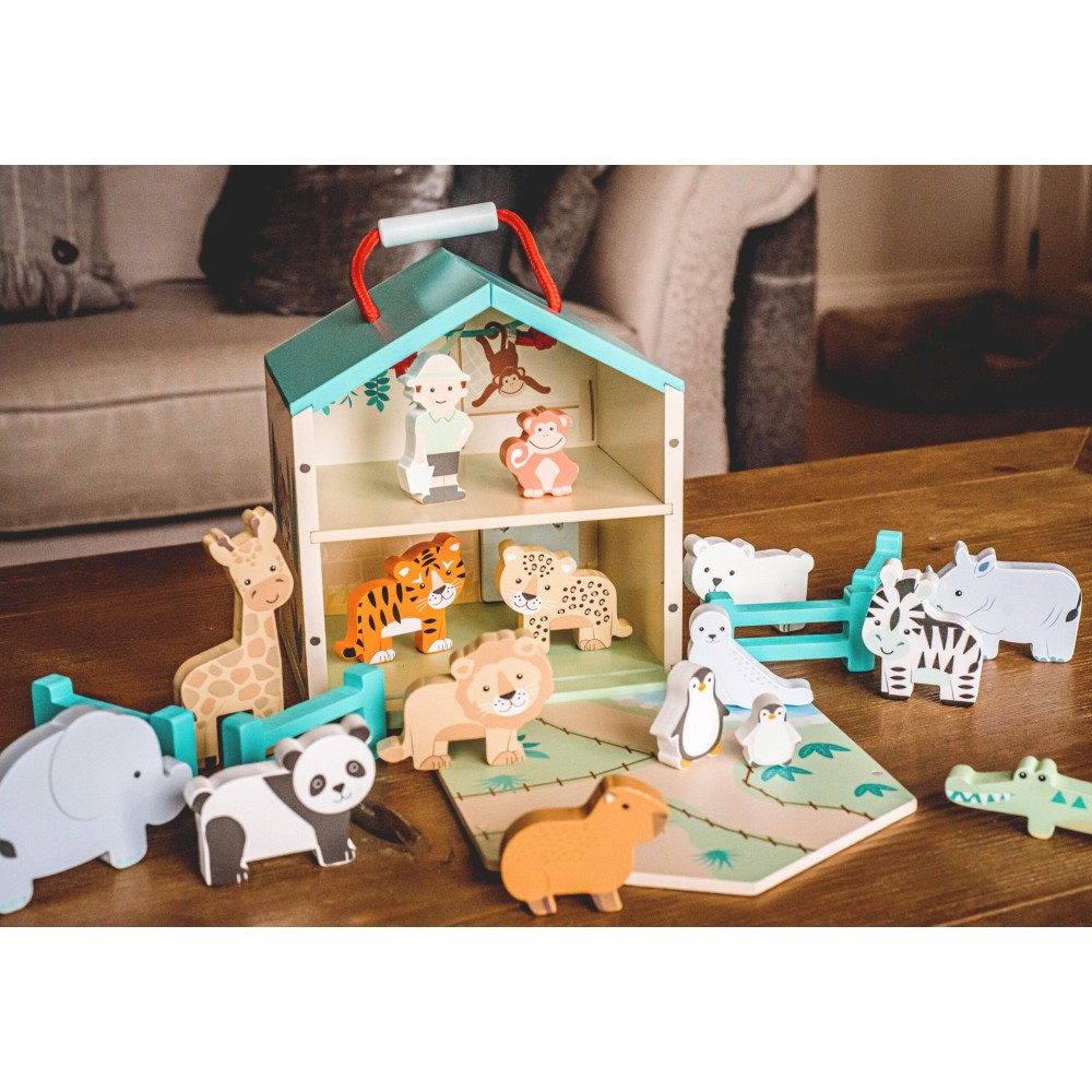 Ξύλινος Ζωολογικός Κήπος Play Set Orange Tree Toys (FSC®)