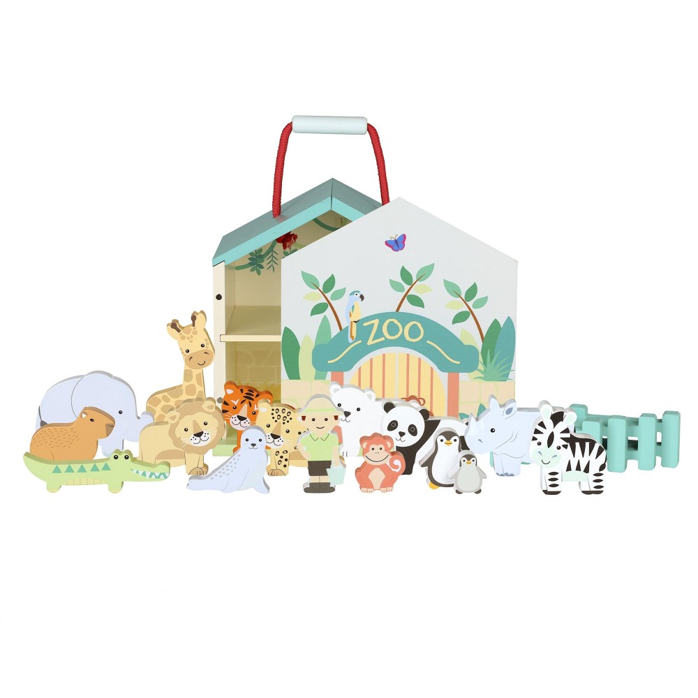 Ξύλινος Ζωολογικός Κήπος Play Set Orange Tree Toys (FSC®)