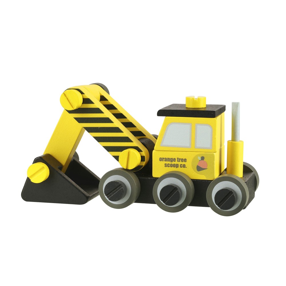 Συναρμολογούμενος Εκσκαφέας Construction Orange Tree Toys (FSC®)